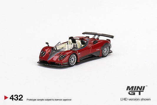 MINI GT #432 1/64 Pagani Zonda HP Barchetta Rosso Dubai (LHD)