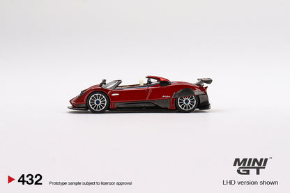 MINI GT #432 1/64 Pagani Zonda HP Barchetta Rosso Dubai (LHD)