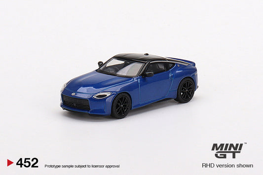 Mini GT #452 1/64 Nissan Fairlady Z Version ST 2023 Seiran Blue (RHD)