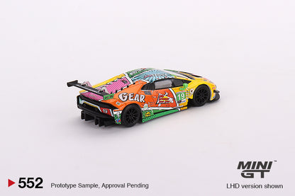 MINI GT #552 1/64 Lamborghini Huracán GT3 EVO #19 GEAR Racing 2020 IMSA Daytona 24 Hrs (LHD)