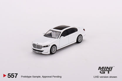 MINI GT #557 1/64 BMW Alpina B7 xDrive Alpine White (RHD)