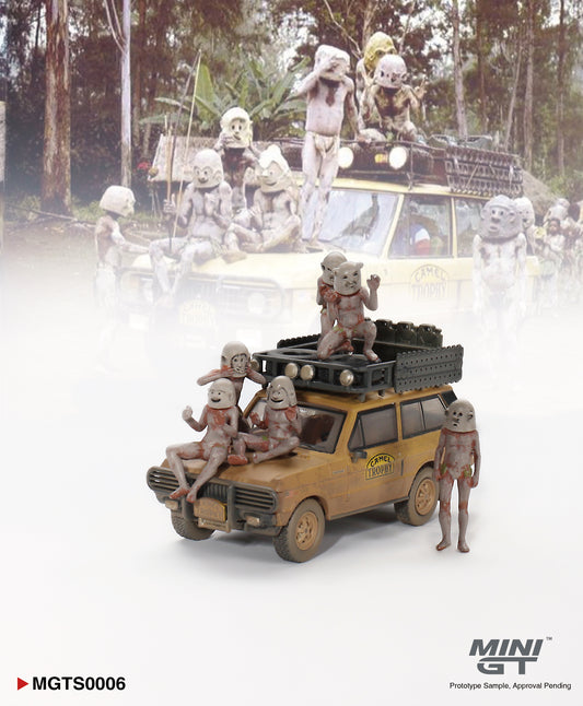 MINI GT 1/64 MGTS0006 "Range Rover 1982 Camel Trophy Papua New Guinea Set"- LHD
