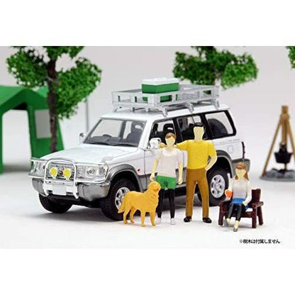 Diocolle 64 Carsnap 01a Camp TLV-NEO MITSUBISHI Pajero Mini Car & Accessory Set