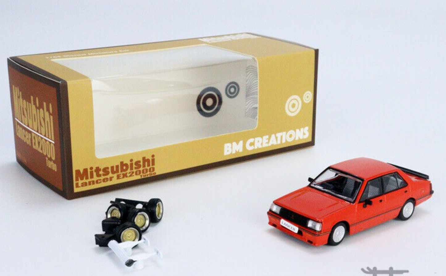 BM Creations 1:64 Mitsubishi Lancer EX2000 Turbo RED (RHD) (Diecast Car)