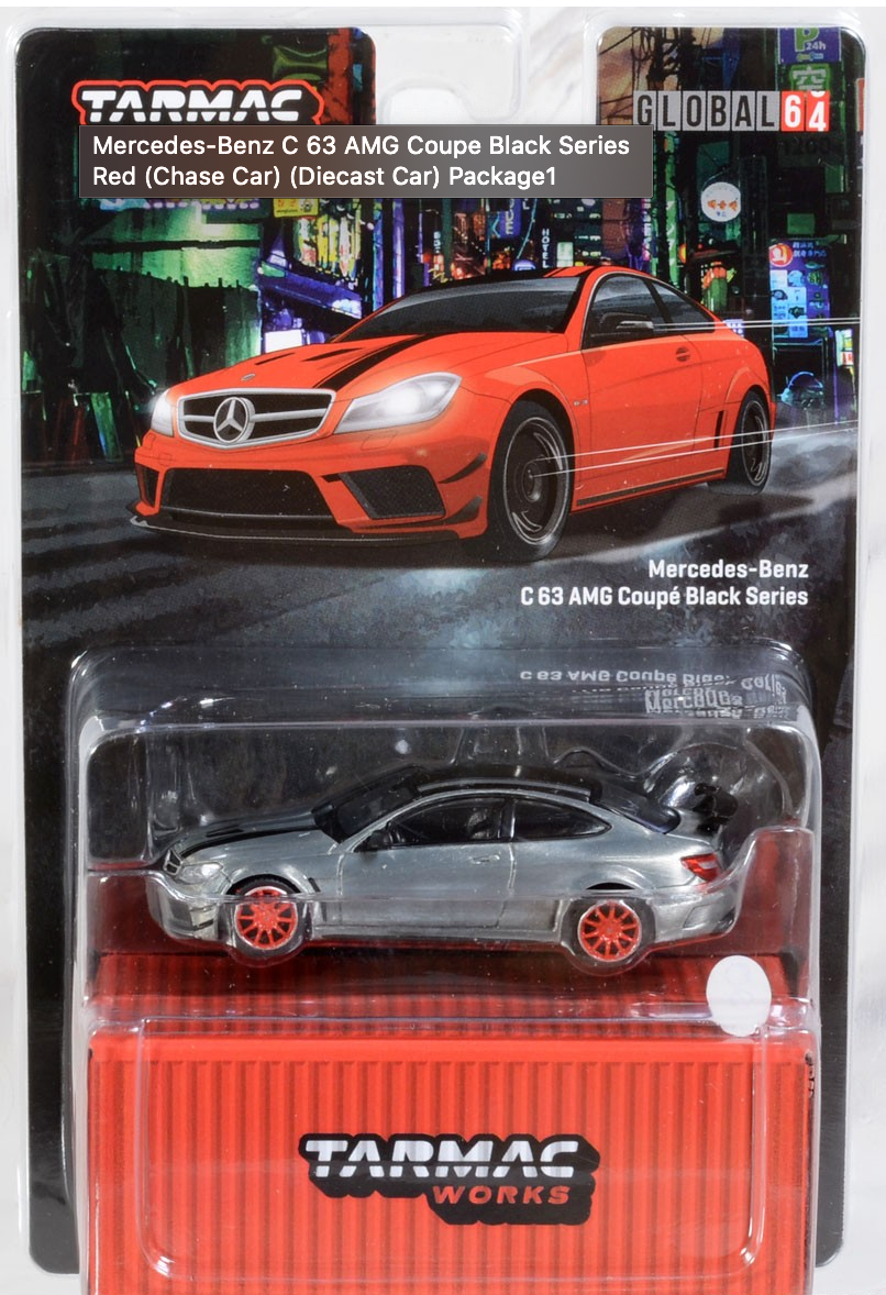 Tarmac Works 1:64 Mercedes-Benz C63 AMG Black Series (RED) CHASE