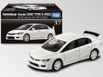 TAKARA TOMY TOMICA Premium No. 37 Honda Civic Type R (FD2) Championship White