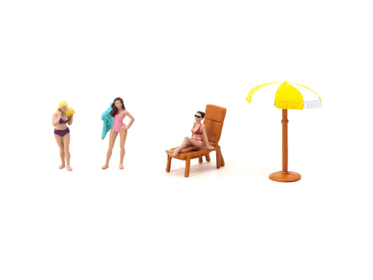 Tarmac Works X American Diorama 1:64 Beach Girls Set