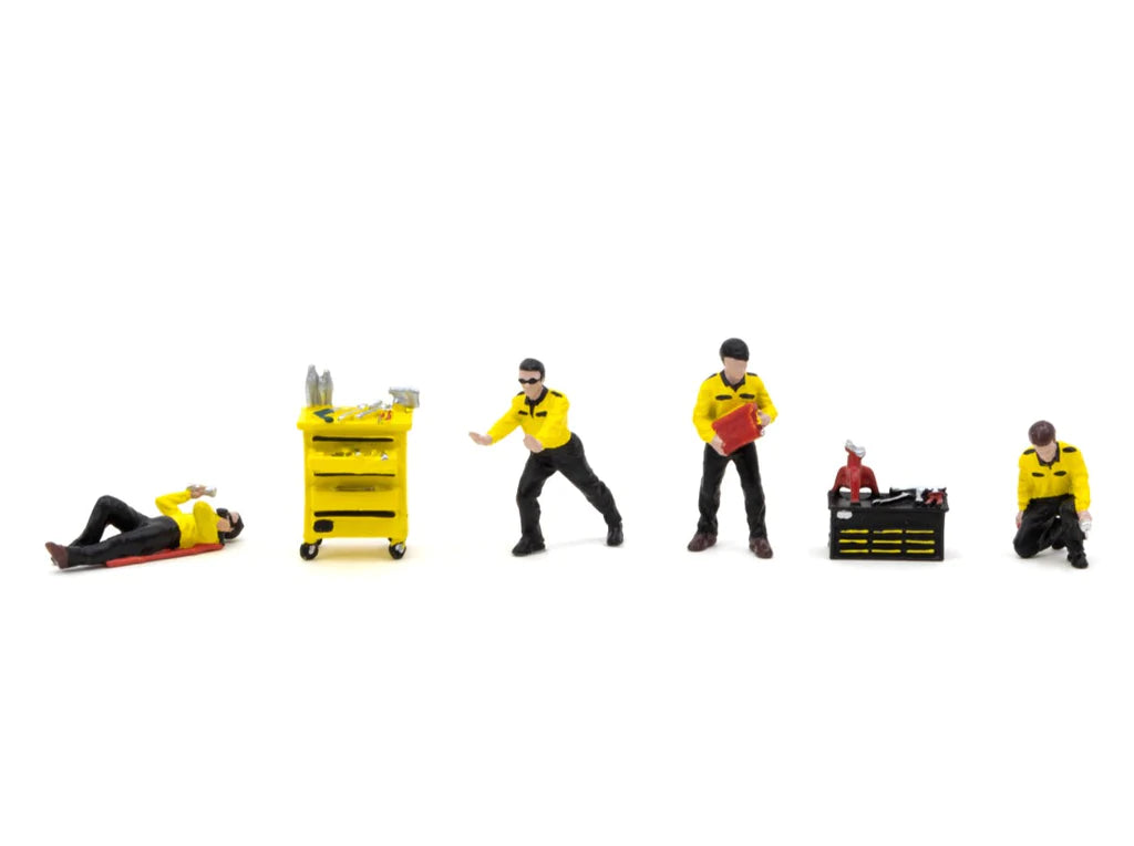 American Diorama X Tarmac Works 1/64 Figures - Mechanic III Set - Mooneyes - COLLAB64