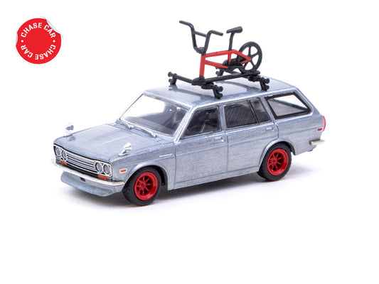 Tarmac Works 1/64 Datsun Bluebird 510 Wagon Red - GLOBAL64 * CHASE *