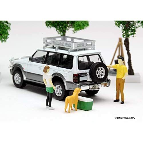 Diocolle 64 Carsnap 01a Camp TLV-NEO MITSUBISHI Pajero Mini Car & Accessory Set