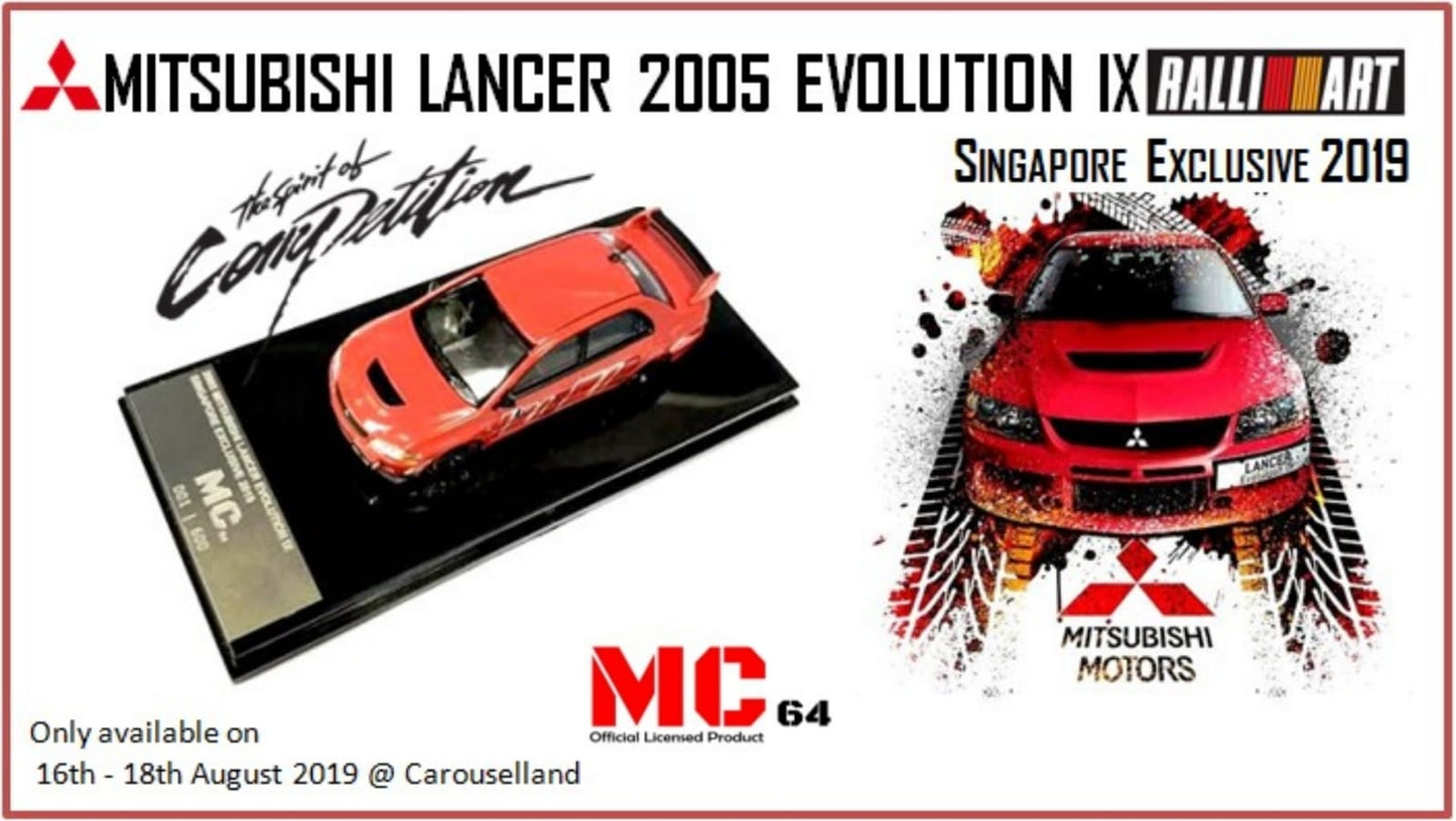MC64 2005 Mitsubishi Lancer Evolution IX - RALLIART RED ⭐ SINGAPORE EXCLUSIVE ⭐