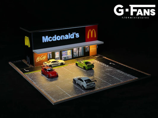 G.Fans 1:64 Diorama McDonald's Fast Food Building