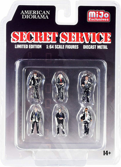 American Diorama 1:64 Mijo Exclusive Figure Secret Service Set AD-76479