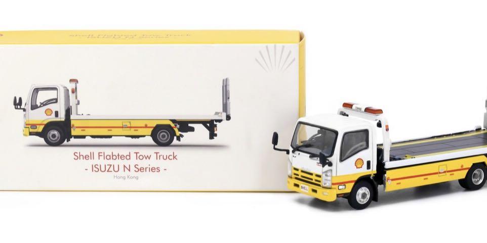 Tiny Shell Flatbed Tow Truck - ISUZU N Series (Hong Kong) ATC64960